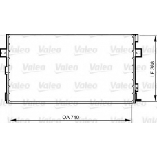 814290 VALEO Конденсатор, кондиционер