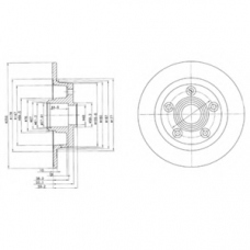 BG2549 DELPHI Тормозной диск