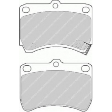 FDB597 FERODO Комплект тормозных колодок, дисковый тормоз