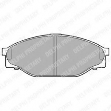 LP950 DELPHI Комплект тормозных колодок, дисковый тормоз