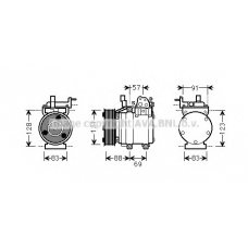 HYK258 AVA Компрессор, кондиционер