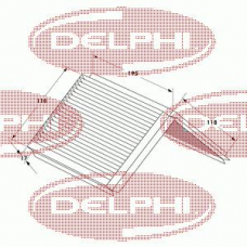 TSP0325102 DELPHI Фильтр, воздух во внутренном пространстве