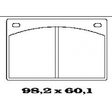 BL1072A1 FTE Комплект тормозных колодок, дисковый тормоз