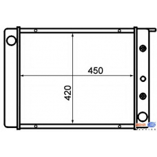 8MK 376 706-791 HELLA Радиатор, охлаждение двигателя