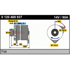 0 120 469 937 BOSCH Генератор