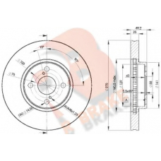 78RBD22080 R BRAKE Тормозной диск