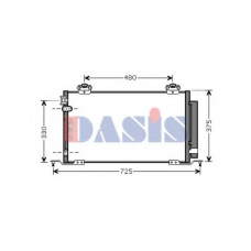 212041N AKS DASIS Конденсатор, кондиционер