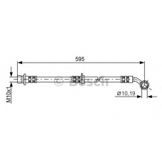 1 987 481 027 BOSCH Тормозной шланг