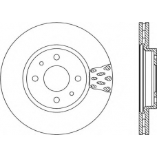 BDA1235.20 OPEN PARTS Тормозной диск