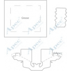 KIT1166 APEC Комплектующие, тормозные колодки