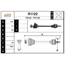 R1122 SNRA Приводной вал