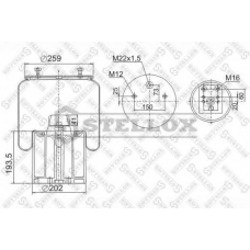 90-09413-SX STELLOX Кожух пневматической рессоры