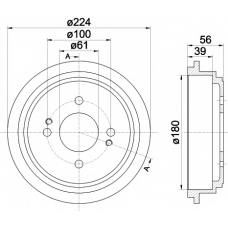 MBD259 MINTEX Тормозной барабан