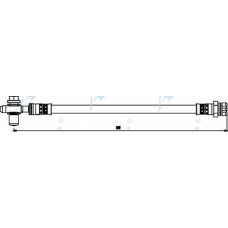 HOS3864 APEC Тормозной шланг