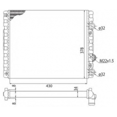 350213778003 MAGNETI MARELLI Радиатор, охлаждение двигателя