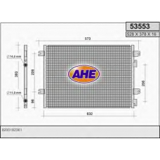 53553 AHE Конденсатор, кондиционер