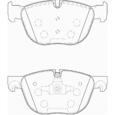 FD7344A NECTO Комплект тормозных колодок, дисковый тормоз