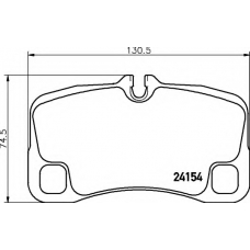 8DB 355 013-601 HELLA Комплект тормозных колодок, дисковый тормоз