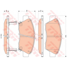 GDB3493 TRW Комплект тормозных колодок, дисковый тормоз