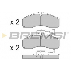 BP3360 BREMSI Комплект тормозных колодок, дисковый тормоз