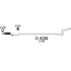 01.40286 MTS Труба выхлопного газа