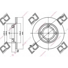 BD1269 DJ PARTS Тормозной диск