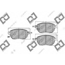 BP1409 DJ PARTS Комплект тормозных колодок, дисковый тормоз