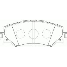 FD7243A NECTO Комплект тормозных колодок, дисковый тормоз