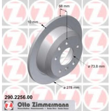 290.2256.00 ZIMMERMANN Тормозной диск