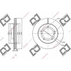 BD1075 DJ PARTS Тормозной диск