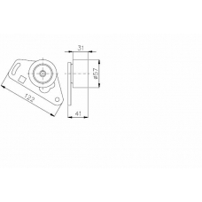 TKR 9911 TIMKEN Паразитный / ведущий ролик, зубчатый ремень
