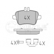 025 248 4818 MEYLE Комплект тормозных колодок, дисковый тормоз