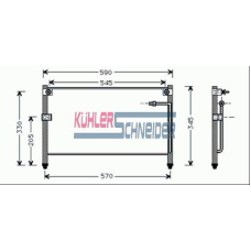 0220701 KUHLER SCHNEIDER Конденсатор, кондиционер