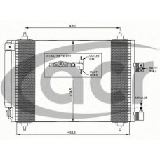 300633 ACR Конденсатор, кондиционер