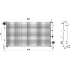 350213107600 MAGNETI MARELLI Радиатор, охлаждение двигателя
