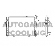 104011 AUTOGAMMA Радиатор, охлаждение двигателя