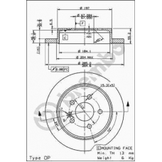 08.7936.10 BREMBO Тормозной диск