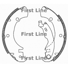 FBS635 FIRST LINE Комплект тормозных колодок