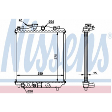 64189 NISSENS Радиатор, охлаждение двигателя