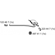 243063 ERNST Средний глушитель выхлопных газов