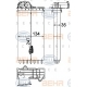 8FH 351 315-561<br />HELLA<br />Теплообменник, отопление салона