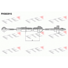 FKS02015 FTE Трос, управление сцеплением