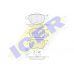 181567 ICER Комплект тормозных колодок, дисковый тормоз