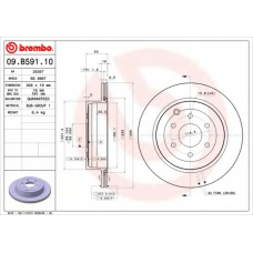 BS 8967 BRECO Тормозной диск