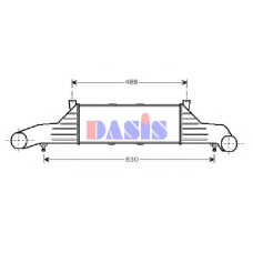 127050N AKS DASIS Интеркулер