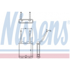 726531 NISSENS Теплообменник, отопление салона