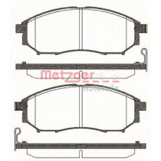 0852.14 METZGER Комплект тормозных колодок, дисковый тормоз