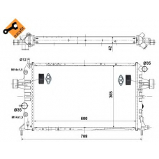 55351 NRF Радиатор, охлаждение двигателя