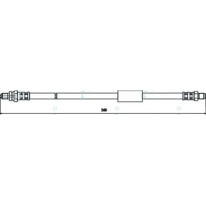 HOS3581 APEC Тормозной шланг