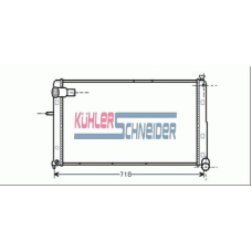 1508001 KUHLER SCHNEIDER Радиатор, охлаждение двигател